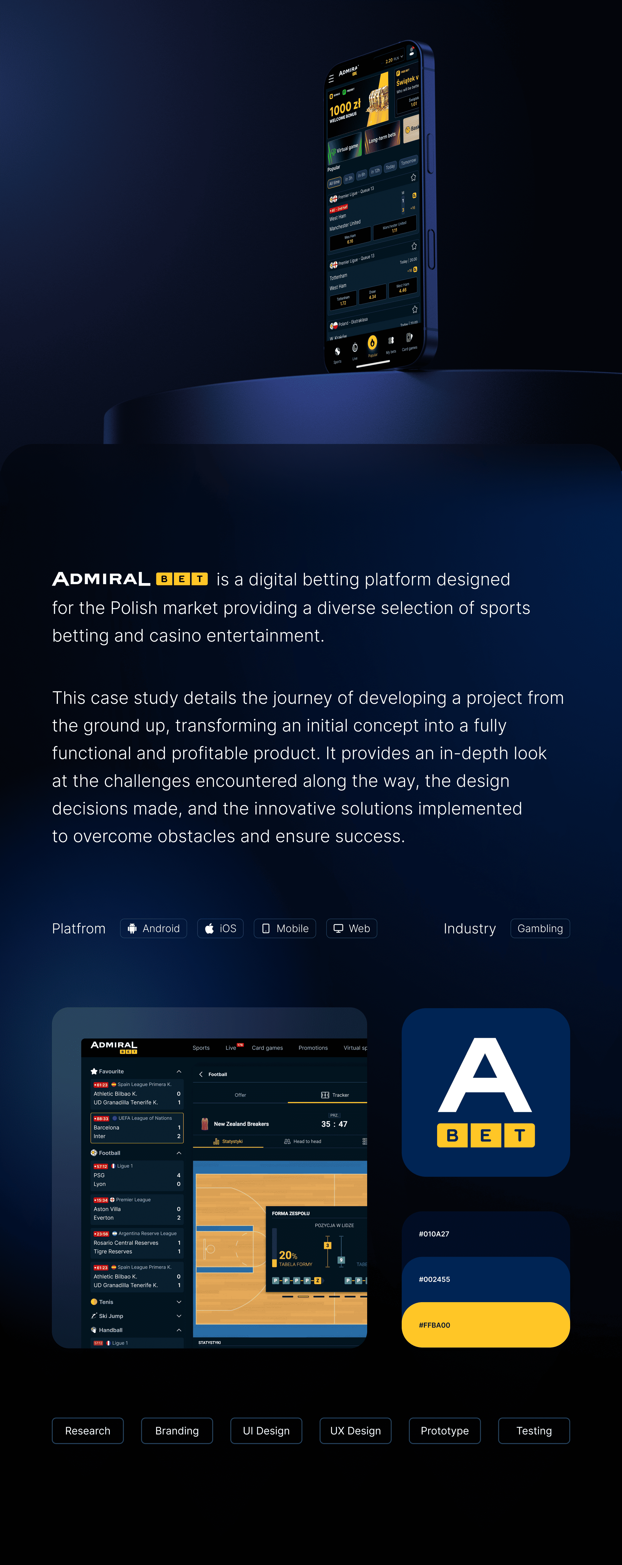AdmiralBet &ndash; project overview: what the platform is, supported platforms and industry