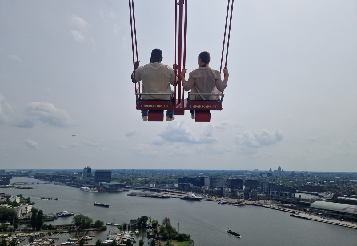 GoPhoto Photo Website – the Lookout Amsterdam swing over the city