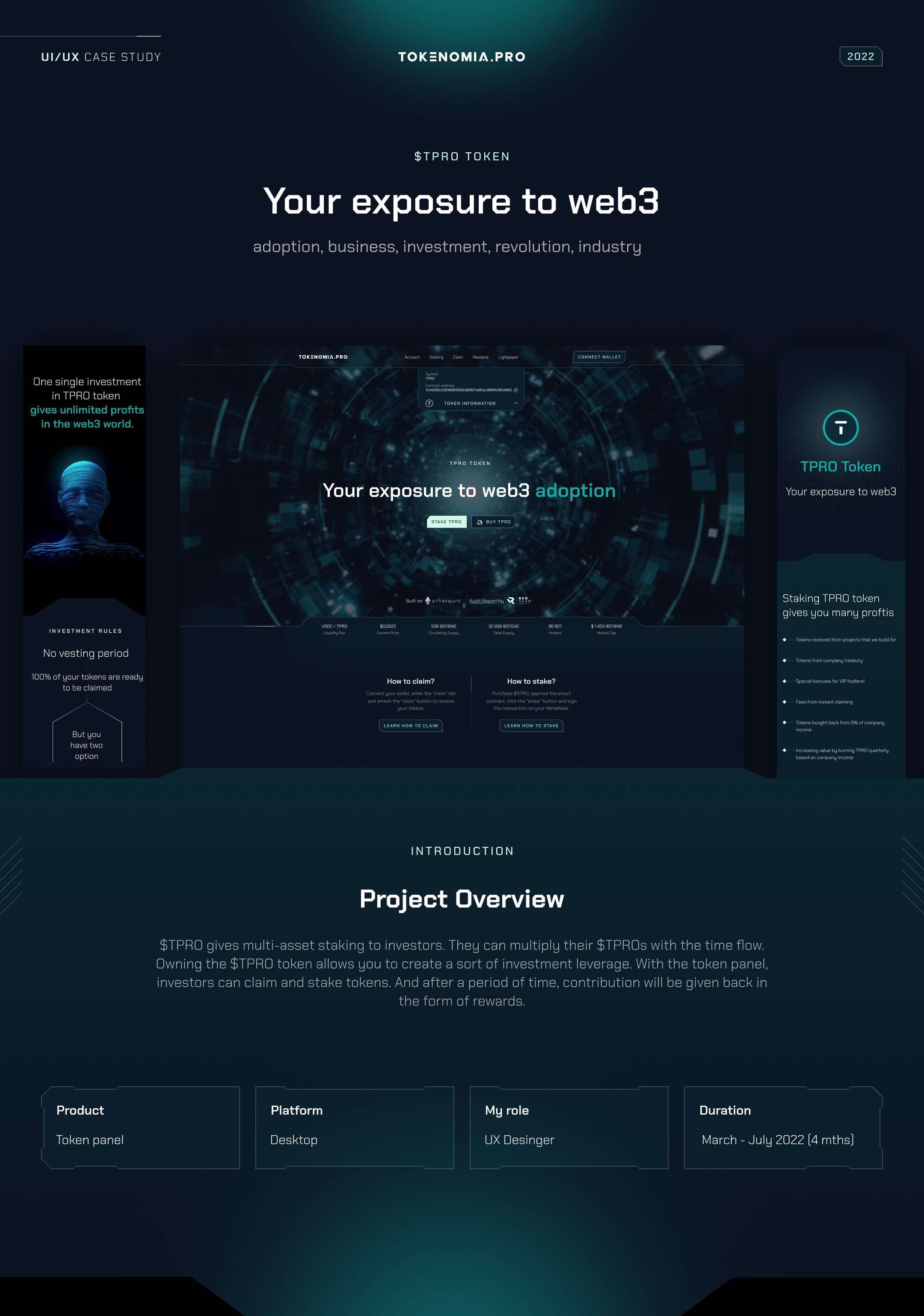TPRO Token Panel &ndash; project overview